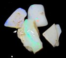 (bild för) Bra Pris Parti 4 st Rå Oslipad Fin Solid Opal 6,69 carat Naturlig Kristall/Bit Bra Lyster & Kvalitet från Lightning Ridge Australien Köp Nu!