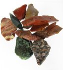 (image for) Good Price Parcel 10 pcs Rough Uncut Untreated Interesting Multicolour Mix Jasper 47 grams Natural Fragments Pieces Very Fine Quality & Color from Africa Buy Now!