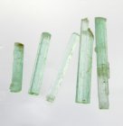 (image for) Parcel 5 pcs Rough Bluish Green Emerald Crystal 2,41 carat Natural Crystal Transparent-Translucent Afghanistan Purchase Now!