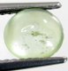 (image for) Good Price Very Nice Colour Applegreen Prehnite 0,96 carat Oval Cabochon Cut Fully Transparent & Top Quality from Madagascar Purchase Now!