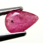 (image for) Good Price Very Nice Pinkish Red - Purple Red Ruby 0,39 carat Pear Cut Nice Luster & Price Worthy Quality from Madagascar Purchase Now!
