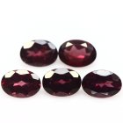 (bild för) Bra Pris Parti 5 st Hög Kvalitet Rhodolit Granat 4,65 carat Oval Slipade Perfekta Smyckesstenar från Afrika Köp Nu!