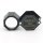 (image for) Great Price! Foldable High Quality Gemological Loupe with Triplet Lens 10X Magnification and 20.5 mm Diameter Very Stylish Black Hexagonal Model Perfect for Gemstone Collectors Buy Now!