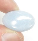 (bild för) Bra Pris Mycket Vacker Blå Spets Agat 25,93 carat Oval Cabochon Slipning Väldigt Fin Färg & Kvalitet från Namibia Köp Nu!
