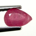 (image for) Good Price Very Nice Pinkish Red - Purple Red Ruby 0,54 carat Pear Cut Nice Luster & Price Worthy Quality from Madagascar Purchase Now!