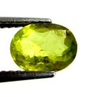 (image for) Good Price Very Beautiful Neon Yellow Green Sphene (Titianite) 1.29 carat Oval Cut Very Fine Quality & Luster from Madagascar Buy Now!