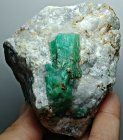 Bra Pris Sällsynt Topp Grön Panjshir Smaragd Kristall 299 gram i Matrix fr Afganistan Köp Nu!