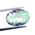 (bild för) Bra Pris Topp Lystrande Multi Färgspelande Mystik Kvarts 3,68 carat Oval Slipning Mycket Fin Kvalitet Spännande Matrial för Smyckestillverkare Köp Nu!