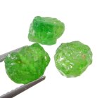 (bild för) Bra Pris Parti 3 st Mycket Sällsynt Intensiv Grön Tsavorit Granat 7,90 carat Naturlig Kristall Topp Kvalitet fr Tanzania Köp Nu!