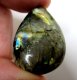(image for) Good Price Very Good Quality Rainbow Lusterous Labradorite 42,50 carat Pear Cabochon Cut Outstanding Luster & Colur play from Madagascar Purchase Now!