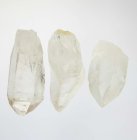 (image for) Good Price Parcel 3 pcs Rough Uncut Genuine Rock Crystal (Colourless Quartz) 196 carat Natural Terminated Crystal Nice Quality from Brazil Purchase Now!
