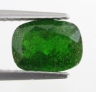 (image for) Good Price Rare Sibirian Chrome Diopside 1,37 carat Cushion Cut Very Nice Deep Green Colour Purchase Now!