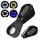 (image for) Great Price! Top Notch Larger Black Gemological Loupe with Triplet Lens 20X Magnification and 22 mm Diameter With 4-Light Illumination and USB Rechargeable Perfect for Gemstone Enthusiasts
