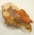 (bild för) Fina Kubiska Gula Flourit Kristaller med Baryt 78,3 gram från Marocko