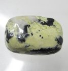 (bild för) Bra Pris Trumlad Polerad Mycket Fin Svart Gul Serpentin 8-10 gram Bra Kvalitet & Färg Mönster Köp Nu!