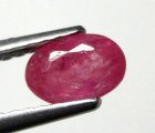 (bild för) Bra Pris Mycket Fin Rosaaktigt Röd - Purpur Röd Rubin 0,61 carat Oval Slipad Fin Lyster & Prisvärd Kvalitet från Madagaskar Köp Nu!