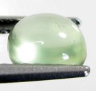 (bild för) Bra Pris Mycket Fin Färg Äppelgrön Prehnit 1,27 carat Oval Cabochon Slipning Helt Transparent & Topp Kvalitet från Madagaskar Köp Nu!