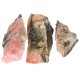 (image for) Good Price Parcel 3 pcs Beautiful Pink with Black Patterned Uncut Rough Rhodonite 69 grams Natural Broken Pieces Fine Color & Quality from Brazil Buy Now!