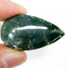 (image for) Good Price Very Beutiful Green Moss Agate 44,92 carat Pear Cabochon Cut Sincerly Nice Colour & Quality from Brazil Purchase Now!