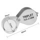 (image for) Great Price! Foldable Gemological Loupe with Triplet Lens 10X Magnification and 21 mm Diameter A "Must Have" for all Gemologists and Jewelers. Buy Now!