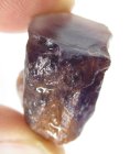 (bild för) Bra Pris Obehandlad Rå Oslipad Violett med Vit Kvartsbandad Ametist 55,30 carat Naturlig Kristall Bit Fin Färg & Kvalitet från Brasilien Köp Nu!