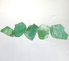 (bild för) Bra Pris Parti 5 st Rå Sällsynt Blåaktigt Grön Smargad Kristall 8,11 carat Naturlig Kristall Transparent-Transl. Afghan Köp Nu!