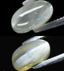 (bild för) Bra Pris Vacker Mycket Sällsynt Krysoberyll Kattöga 1,26 carat Oval Cabochon Slipning Samlarsten Skarpt Öga från Sri Lanka Köp Nu!