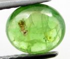 (image for) Good Price Very Nice Green Tsavorite Garnet 0,85 carat Oval Cabochon Very Good Cut & Luster from Tanzania Purchase Now!