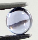 (bild för) Bra Pris Sällsynt Mycket Vacker Violett Blå Tanzanit 0,39 carat Rund Cabochon Slipning Fin Kvalitet & Färg från Tanzania Köp Nu!