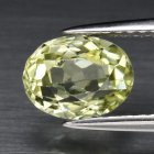 (bild för) Bra Pris Mycket Sällsynt Gröngul Sillimanit (Fibrolit) 1,63 carat Oval Slipad från Afrika Mycket Fin Kvalitet Köp Nu!
