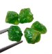 (bild för) Bra Pris Parti 5 st Mycket Sällsynt Intensiv Grön Tsavorit Granat 7,35 carat Naturlig Kristall Topp Kvalitet fr Tanzania Köp Nu!