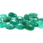(bild för) Bra Pris Parti 18 st Fin Grön Zambisk Smaragd 7,52 carat Oval Slipning Fin Prisvärd Kvalitet Köp Nu!