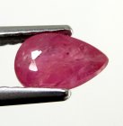 (image for) Good Price Very Nice Pinkish Red - Purple Red Ruby 0,72 carat Pear Cut Nice Luster & Price Worthy Quality from Madagascar Purchase Now!