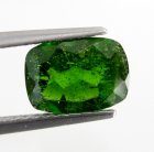 (image for) Good Price Rare Sibirian Chrome Diopside 1,42 carat Cushion Cut Very Nice Deep Green Colour Purchase Now!