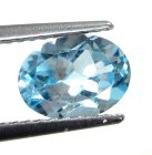(bild för) Bra Pris Mycket Vacker Himmelsblå Topas 1,63 carat Oval Slipning Topp Lyster & Kvalitet från Brasilien Köp Nu!