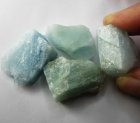 (bild för) Bra Pris Parti 4 st Fin Obehandlad Akvamarin 259 carat Naturlig Kristall från Skardu Pakistan Köp Nu!