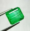 Good Price Certified Rare Top Green Emerald 2,54 carat Emerald Cut Nice Quality fr Panjshir Valley Afganistan Purchase Now!
