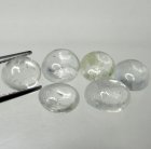 (image for) Good Price Parcel 6 pcs Very Rare Forsterite 7,51 carat Oval/Semi-round Cabochon Collector Stone from Burma Purchase Now!