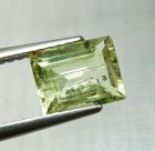 (bild för) Bra Pris Vacker Gulgrön Heliodor (Beryll) 1,28 carat Baugett Slipning Fin Kvalitet från Brasilien Köp Nu!