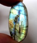(bild för) Bra Pris Mycket Fin Kvalitet Regnbågs Lystrande Labradorit 29,75 carat Oval Cabochon Slipning Suverän Lyster & Färgspel från Madagaskar köp Nu!
