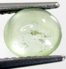 (image for) Good Price Very Nice Colour Applegreen Prehnite 0,96 carat Oval Cabochon Cut Fully Transparent & Top Quality from Madagascar Purchase Now!