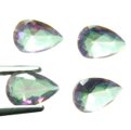 (bild för) Bra Pris Parti 4 st Topp Lystrande Multi Färgspelande Mystik Kvarts 1,15 carat Dropp Slipning Mycket Fin Kvalitet Spännande Matrial för Smyckestillverkare Köp Nu!