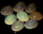 (bild för) Bra Pris Parti 8 st Topp Lyster Etiopisk Opal 8,95 carat Oval Cabochon Slipning Transparant Mycket Fin Kvalitet Köp Nu!