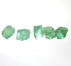 (bild för) Bra Pris Parti 5 st Rå Sällsynt Blåaktigt Grön Smargad Kristall 3,39 carat Naturlig Kristall Transparent-Transl. Afghan Köp Nu!