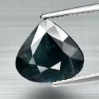 (bild för) Bra Pris Stor Fin Kvalitet Mörk Grön Blå Safir 6,01 carat Dropp Slipning från Australien Köp Nu!
