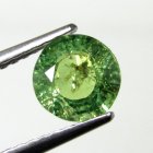 (image for) Good Price Very Nice Quality Rare Yellowish Green Demantoid Garneth 0,98 carat Round Cut Top Luster from Namibia Purchase Now!