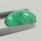 (bild för) Bra Pris Sällsynt Vacker Medium Grön Smaragd 0,60 carat Oval Cabochon Slipning (*) från Zambia Köp Nu!