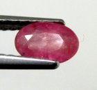 (image for) Good Price Very Nice Pinkish Red - Purple Red Ruby 0,55 carat Oval Cut Nice Luster & Price Worthy Quality from Madagascar Purchase Now!