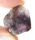 (bild för) Bra Pris Obehandlad Rå Oslipad Violett med Vit Kvartsbandad Ametist 59,58 carat Naturlig Kristall Bit Fin Färg & Kvalitet från Brasilien Köp Nu!