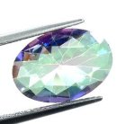 (image for) Good Price Top Lustrous Multi Color Playful Mystic Quartz 3,69 carat Oval Cut Very Fine Quality Exciting Material for Jewelry Makers Buy Now!
